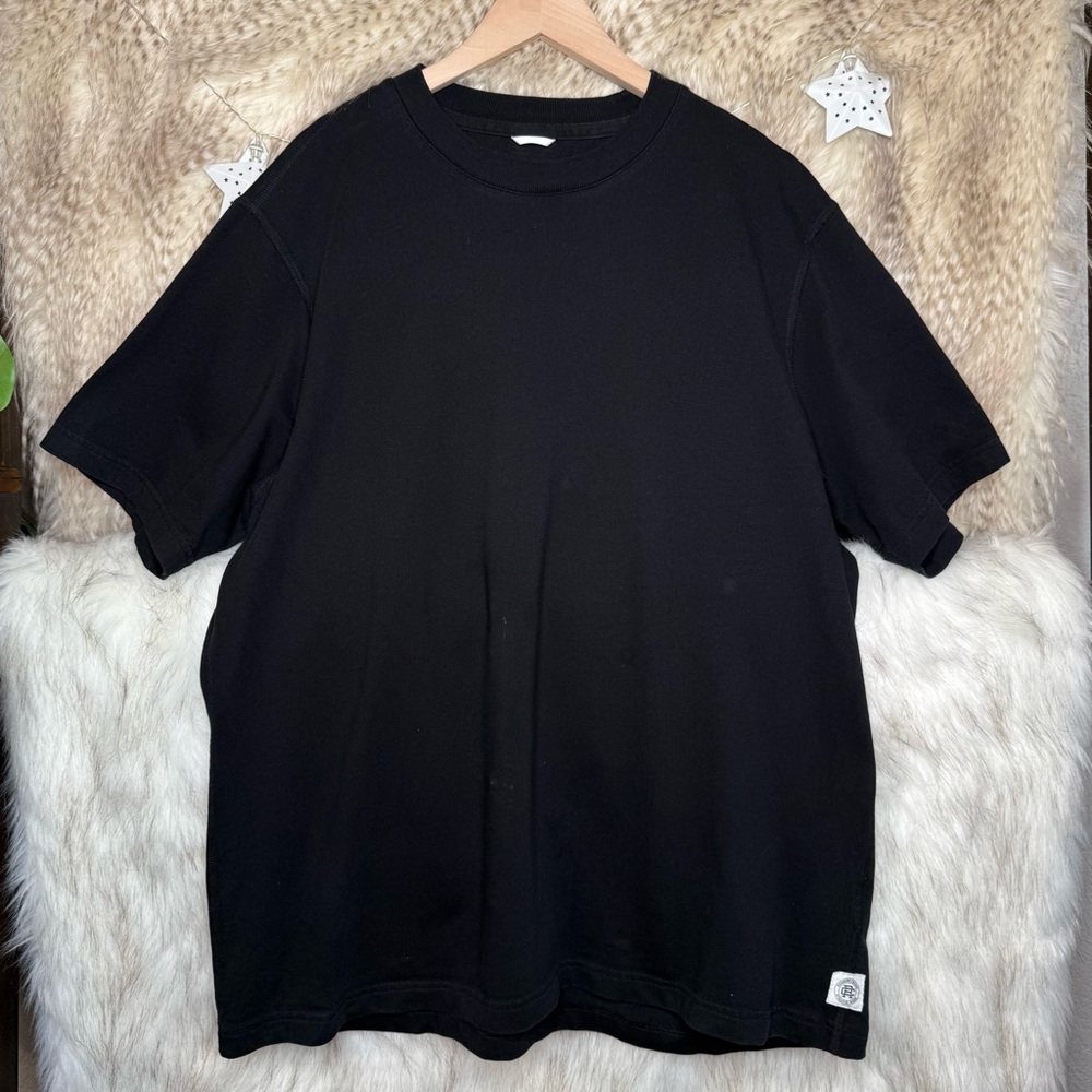 Reigning Champ Crewneck Short-Sleeve Black T-Shirt